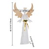 Yescom Holy 2-Pack 5.5ft Lighted Outdoor Crystal Large Angel Christmas Decor LED Holiday Display Yard Event Warm White - 4 of 4