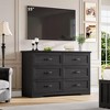5/6 Drawers Dresser for Bedroom,Chest of Drawers,Farmhouse Modern Wooden Dresser,Storage Organizer Dresser for Bedroom,Living Room,Kids Room - 3 of 4