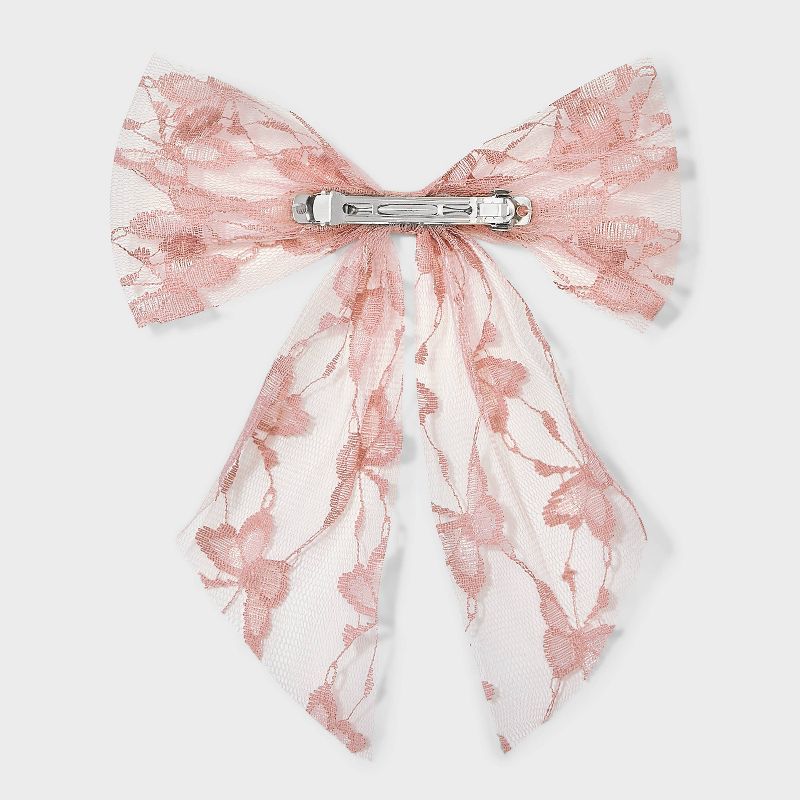 Lace Bow Hair Barrette - Wild Fable™, 3 of 5