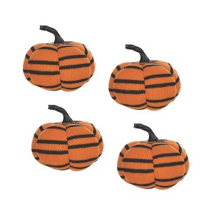 Melrose Plush Halloween Striped Pumpkin - 1 of 2