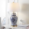 Ariadne Table Lamp (Set of 2) - 28 Inch Height - TBL4158 - Blue/White - Safavieh - 4 of 4