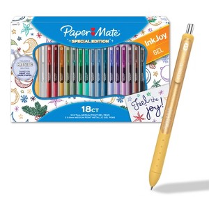 Paper Mate 18ct IJ Gel RT Set 0.7mm Holiday Gifting - 1 of 4