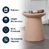 Hollie 18" Minimalist Modern Drum Accent Table Pedestal - JONATHAN Y - 4 of 4