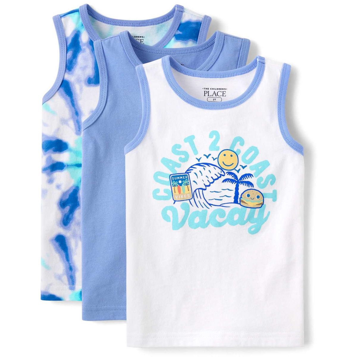 The Children's Place Toddler Boys Sleeveless Tank Top 3-Pack