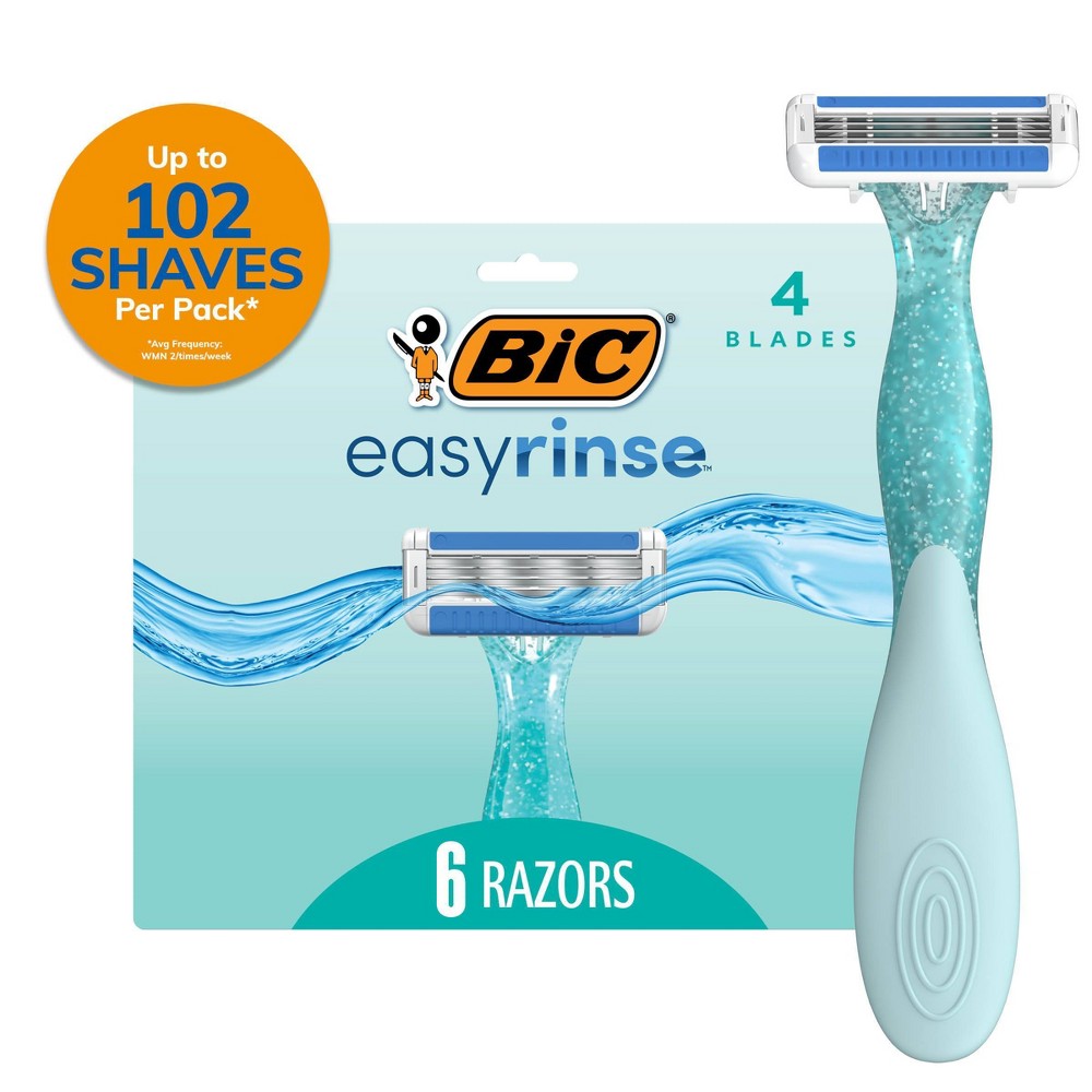 Photos - Shaver BIC Women's Easy Rinse Razors - 6ct 