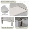 PAGED Rustic Storage Bench with Safety Hinge, Traditional Ottoman with Storage, Multifunctional Wood Entryway Ottoman with Split Cushion - 4 of 4