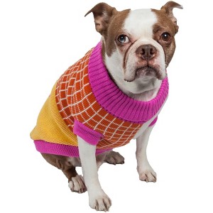 Pet Life (R) Lovable-Bark Heavy Knit Ribbed Fashion Pet Sweater - 1 of 3