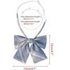 Elerevyo Women's Colorful Plaid Pretied Bow Ties with Elastic Band - 2 of 4