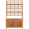 vidaXL Storage Box with Trellis 39 in.x19.7 in.x63 in. Solid Wood Acacia - 4 of 4