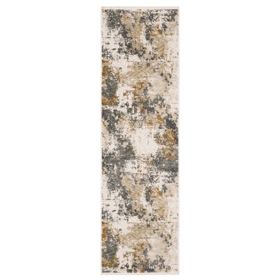 Oriental Weavers Hayden HAY10 Beige/Grey Indoor Area Rug - 2'3" x 7'6"