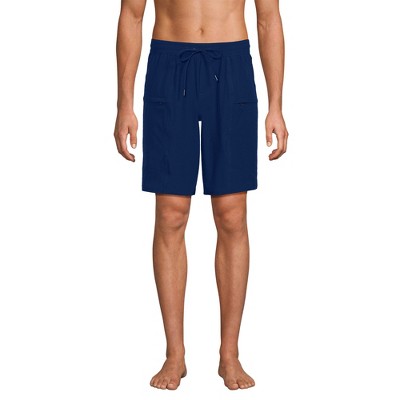 Lands' End Men's 9 Inch Packable Cargo Swim Shorts