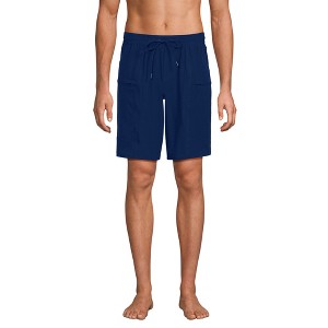 Lands' End Men's 9 Inch Packable Cargo Swim Shorts - 1 of 4