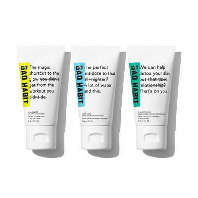 Bad Habit Major Intervention Mini Face Mask Trio - 3pc - Ulta Beauty