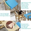 Aukfa Luxury Gold 5-piece Bar Table and Chair Set - with Sponge Cushion Backrest and Storage Function, Suitable for Home - 2 of 4