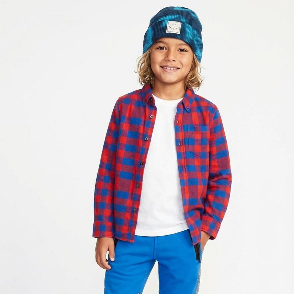 Rockets of Awesome Uneven Plaid Shirt for Boys - thumbnail 2