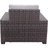 Courtyard Casual St Lucia Club Chair Alum Frame Grade A Vietnam Olefin - 4 of 4