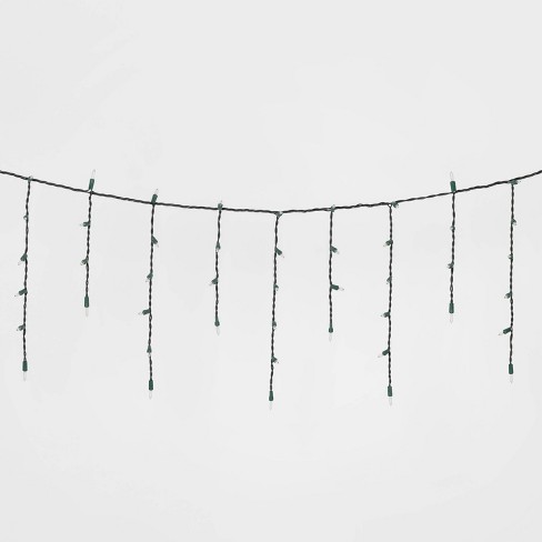 target icicle lights green wire