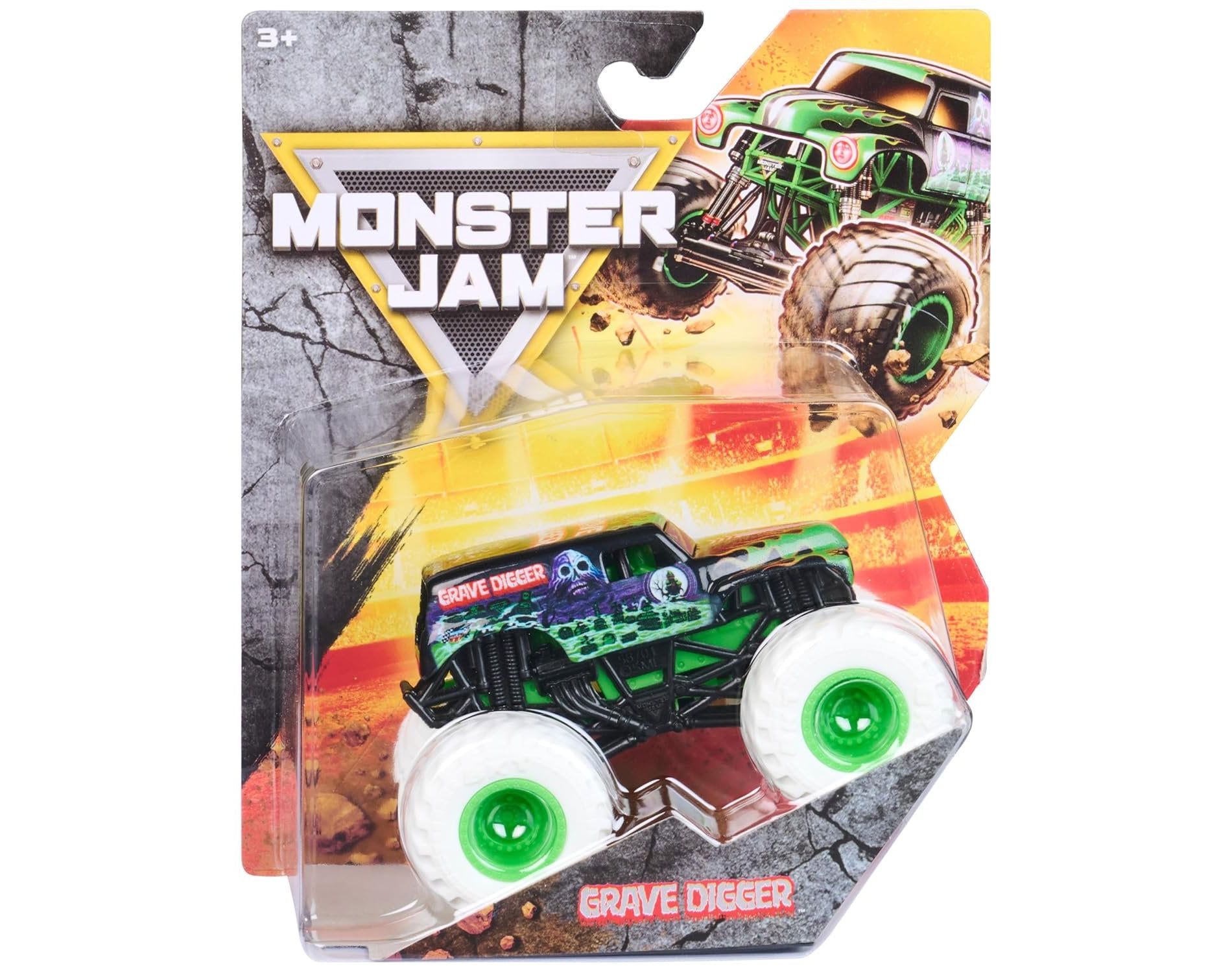 Monster Jam Series 02 Grave Digger Core 1:64 Die-Cast Truck 2026 – Authentic Design, BKT Tires, Collector QR Code, Ages 3+