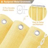 BAGOKIE 72"x72" Linen Blend Shower Curtain - 4 of 4