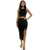 Derek Heart High Rise Maxi Skirt with Slit (Juniors & Women) - 3 of 3