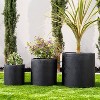 Rosemead Home & Garden, Inc. Concrete Outdoor Planter Pot Black - 3 of 4