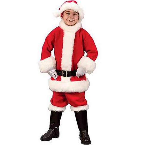 Rubies Boy's Flannel Santa Suit Costume : Target