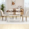 Tangkula Dining Table w/ X-shaped Frame Wood Grain Texture Tabletop Accent Side Table - 4 of 4