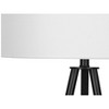 Lighting, 63"h, Floor Lamp, Black Metal, Ivory / Cream Shade, Contemporary - 4 of 4