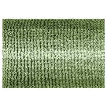 Unique Bargains Soft Machine Washable Bathroom Mat Gradient Green 31x19 :  Target