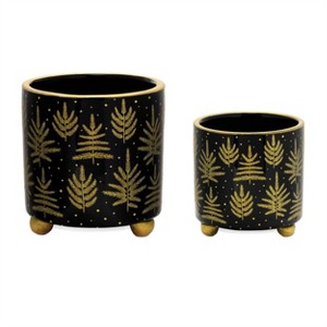 Footed Pine Tree Planter (Set of 2) - 1 of 3