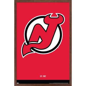 Trends International NHL New Jersey Devils - Logo 21 Framed Wall Poster Prints - 1 of 4
