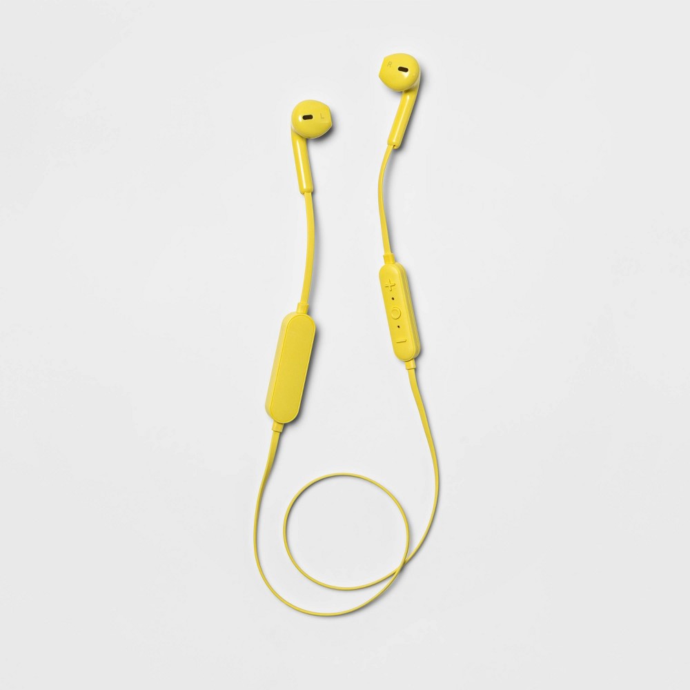 heyday Wireless Bluetooth Flat Earbuds - Mist Yellow