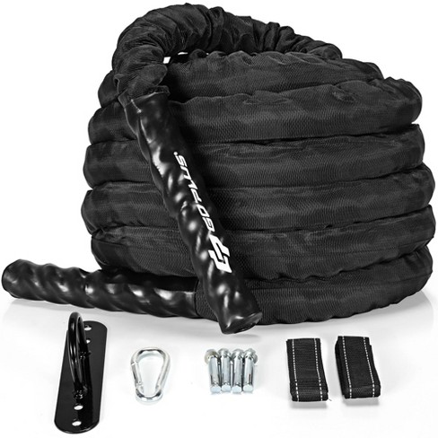 Costway 40ft Battle Rope 1.5'' Diameter Exercise Rope W/anchor Strap Kit :  Target