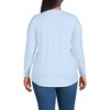 Lands' End Women's Plus Size Long Sleeve Power Performance Scoop Neck Curved Hem Tunic Tee - 2 of 4
