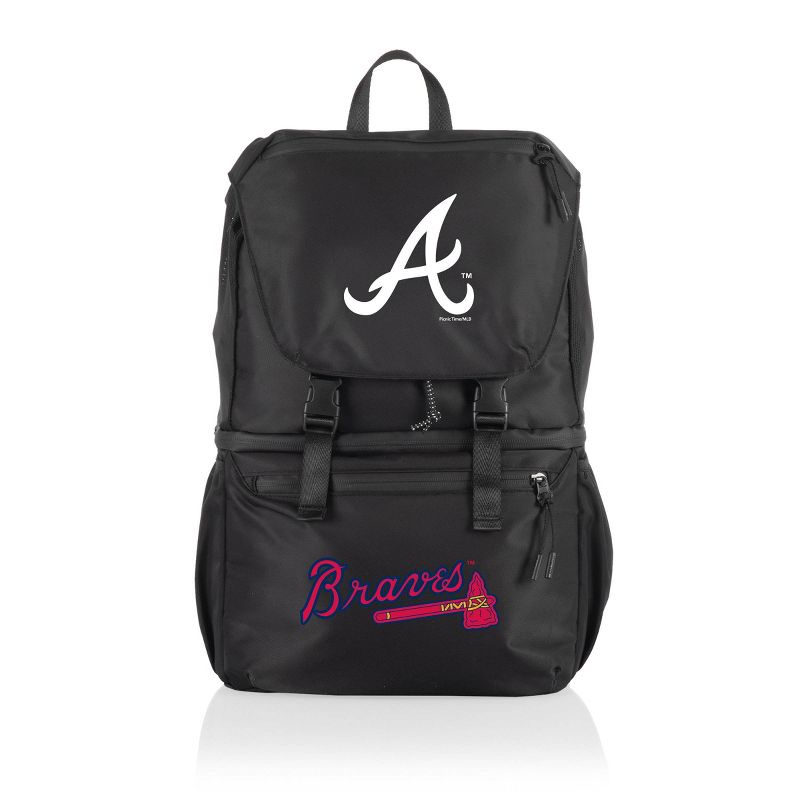 MLB Atlanta Braves Tarana Backpack Soft Cooler - Carbon Black, 1 of 6