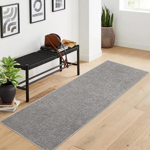 Area Rug for Living Room Bedroom Modern Solid Indoor Carpet Non-Slip Low Pile Machine Washable Kids Room Accent Simple Carpet No-Shedding - 1 of 4