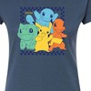 Women's - Pokémon - Group Checker Frame Fitted Graphic T-Shirt - 2 of 3