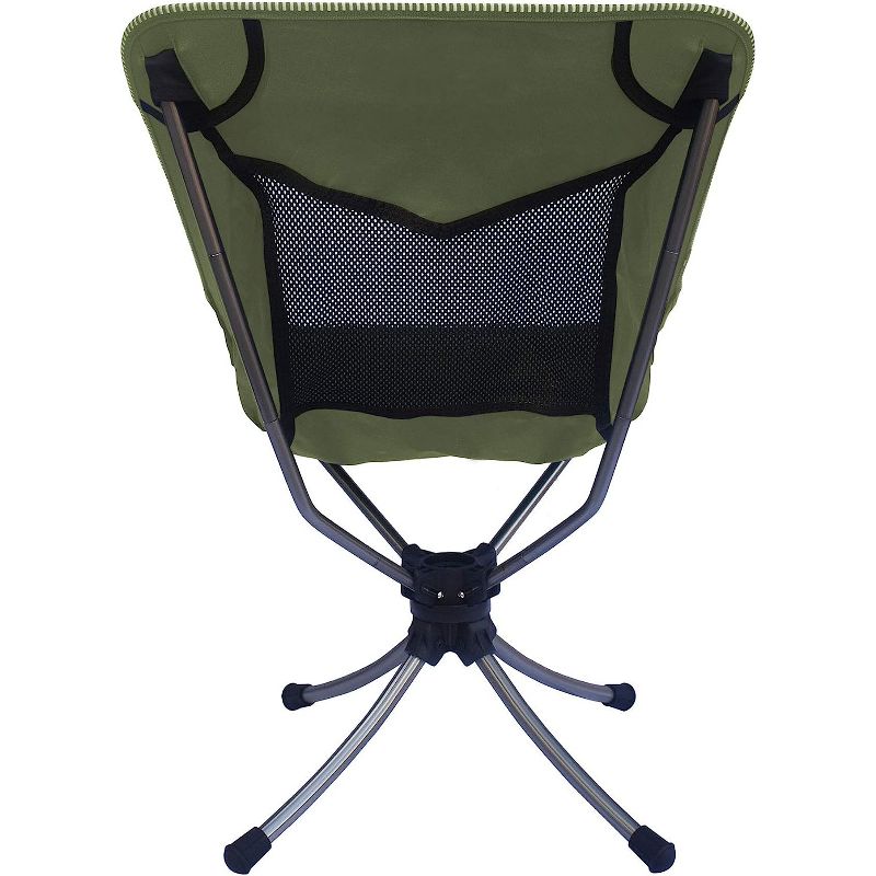 Lightspeed Outdoors Short Swivel Camp Chair, Outside Seating, Green, 5 of 10