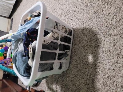 1bu Flexible Diamond Round Laundry Basket Gray - Brightroom™ : Target