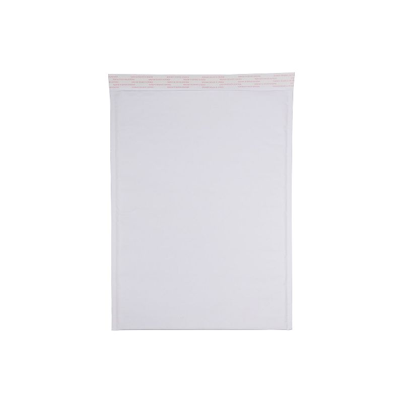 JAM Paper Bubble Lite Padded Mailers Size 6 12 1/2 x 17 1/2 White Kraft 15792H, 1 of 6