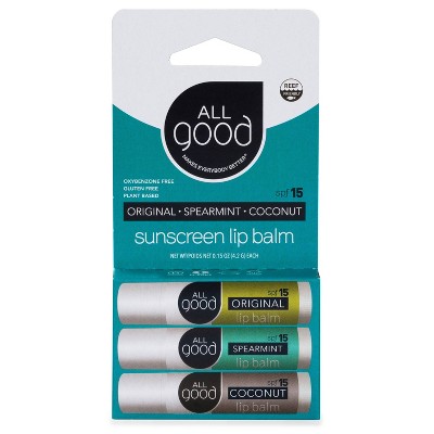 All Good Lip Balm - SPF 15 - Original Spearmint Coconut - 1.6oz