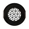 Kate and Laurel Caspen Round Decorative Tray, 16x16, Black - 4 of 4