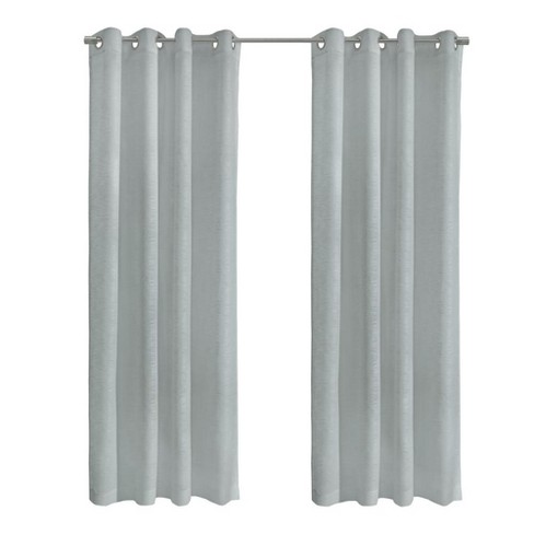 Habitat Boucle Sheer Premium Stylish And Functional Grommet Curtain Panel 52 X 108 Light Grey Target