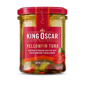King Oscar Yellowfin Tuna, Extra Virgin Olive Oil Sun-Dried Tomatoes, 6.7 oz (190 g)