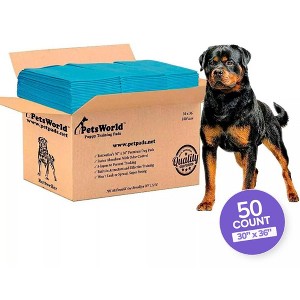 PetsWorld Extra Large Dog Training & Potty Pads (30x36 inches) – Super Absorbent, Leak-Proof, Quick-Dry Surface - 1 of 4