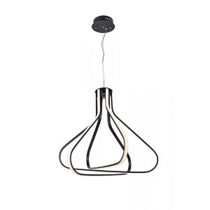 Elegant Lighting Dahlia 3 light in Black Pendant - 1 of 4