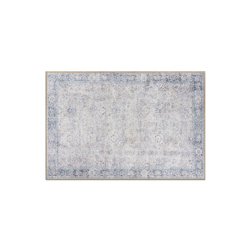 World Rug Gallery Transitional Bordered Vintage Machine Washable Non Slip Area Rug - image 1 of 4