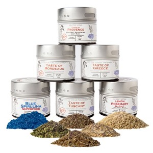 Luxury Gourmet Seasoning and Sea Salt Collection - 6 Tins | Gustus Vitae - 1 of 4