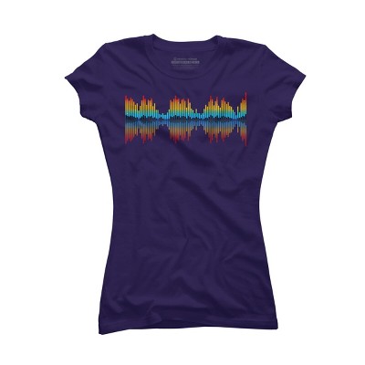 Junior's Design By Humans Audio City By clingcling T-Shirt