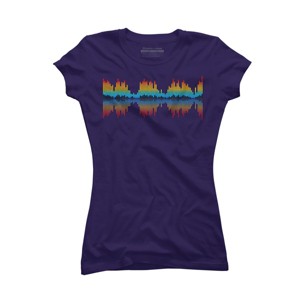 Junior's Design By Humans Audio City By clingcling T-Shirt - 1 of 3